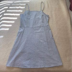 Urban Outfitters Kimchi Blue White and Blue Striped Dress